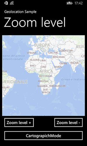 The Map in Road mode